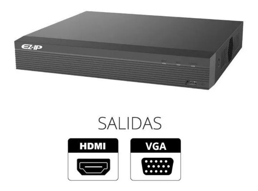 Nvr Dahua 4 Canales Ip 3mpx H265 Nvr1b04hs Ez-ip