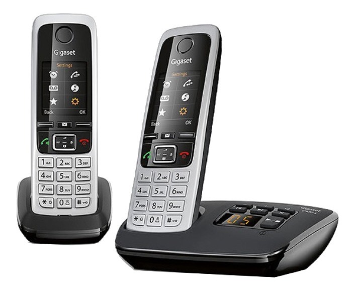 Teléfono Inalámbrico Gigaset C430 Duo Negro Y Plateado – Telec