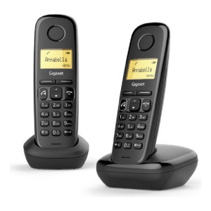 Teléfono Gigaset A270 Duo Inalámbrico Color Negro