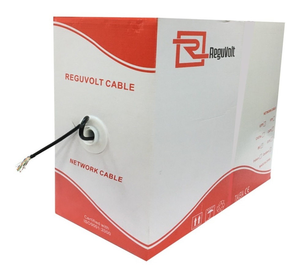 Cable Utp 100% Cobre Cat5e Exterior Red, Cctv X Metro