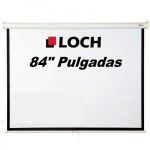 Pantalla Proyector Loch 84 Pulgadas 4:3 Auto Retráctil
