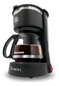 Cafetera Eléctrica Telefunken Verona Negra 600 Ml