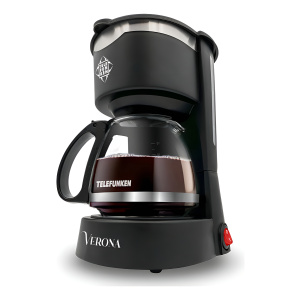 Cafetera Eléctrica Telefunken Verona Negra 600 Ml