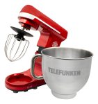 Batidora De Pie Planetaria Telefunken 1000 3 En 1 Roja 1100w