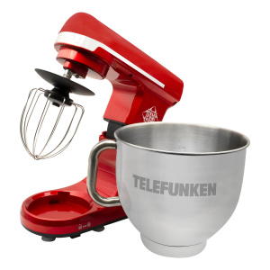Batidora De Pie Planetaria Telefunken 1000 3 En 1 Roja 1100w