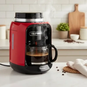Cafetera Electrica Con Molinillo Florencia Telefunken Color Rojo