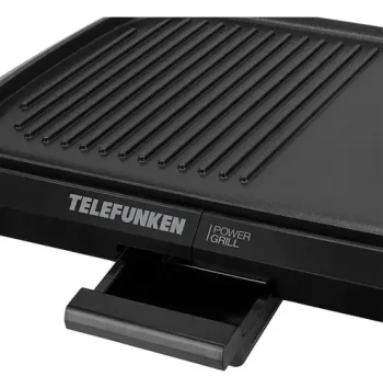 Parrilla Asador Bífera Grill Eléctrico Telefunken Tapa Vidri