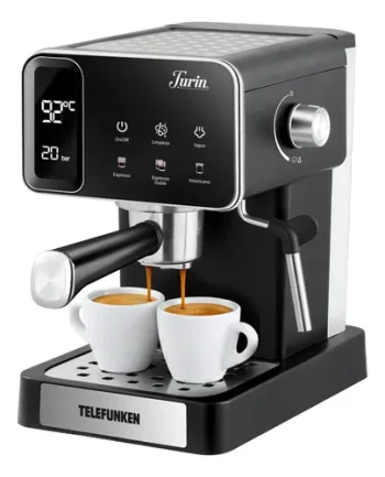 Cafetera Espresso Telefunken Turin Con Espumador De Leche