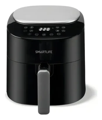 Freidora De Aire Sin Aceite Smart Life Digital Af9001 4.2 Litros Negro