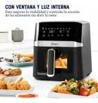 Freidora De Aire Digital Oster Ckstaf40wddf 4l Color Negro